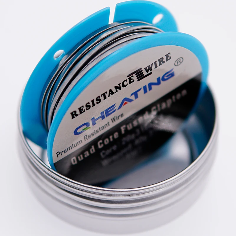 
factory manufacture high quality prebuilt coil parallel fused 28*4/40g 4 core clapton Stainless steel 316L wire 