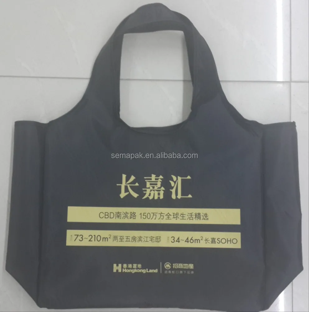 
Reusable polyester foldable laundry bag 