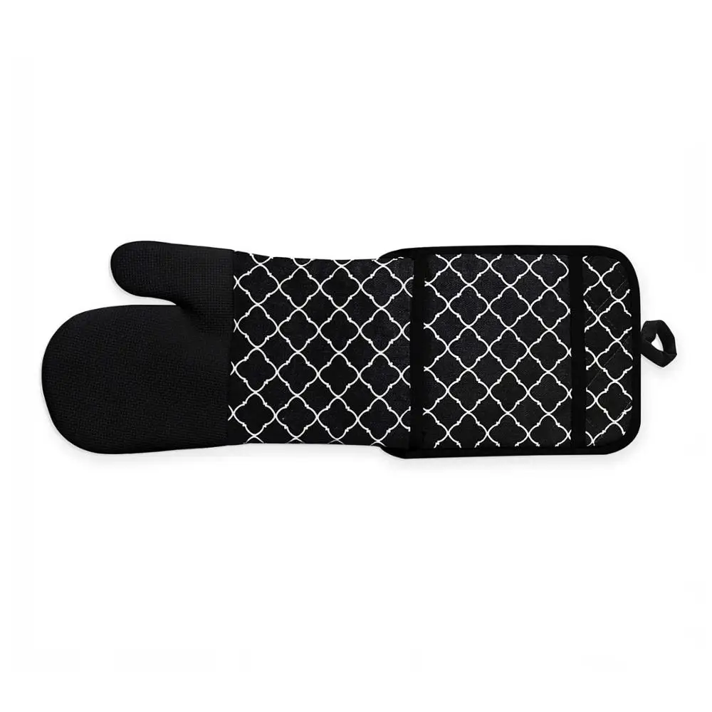 
Wholesale Various Style Cotton Kitchen Printed Microwave Oven Mitts And Pot Holder Set 
