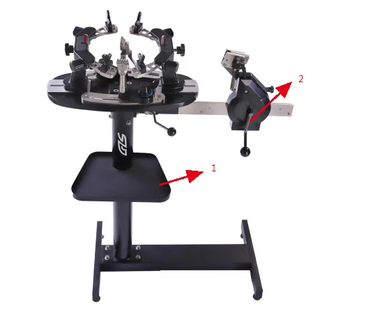GLS-16405 vertical stand manual badminton tennis racket string winding tying stringing machine