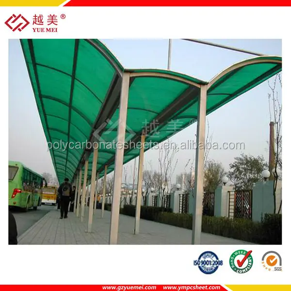 Guangzhou Polycarbonate swimming pool cover polycarbonate sheet prices used awning for sale
