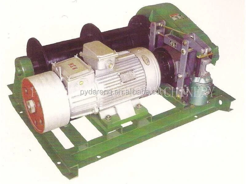 Double Drum Mine Winch With Plastic Layer