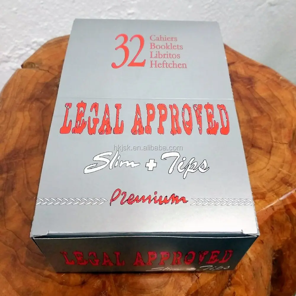 Legal Approved custom brand smoking rolling paper with filter tips, OEM, Rice, Pure Hemp, Unrefine Brown