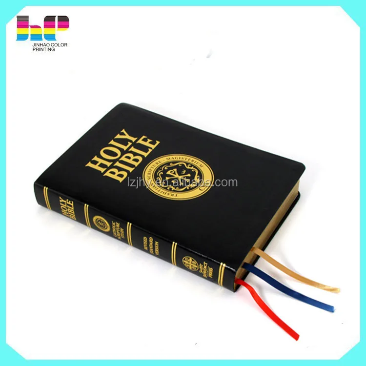 Delicate and Gorgeous Religious Books Holy Quran Custom Black Hardcover Bible Book Printing