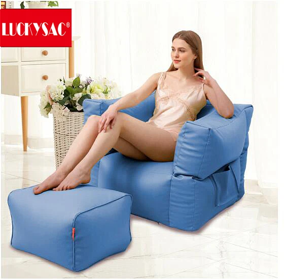 Living Room Sofa Beanbag, Lazy Sofa Foam Storage Gian Bean Bag