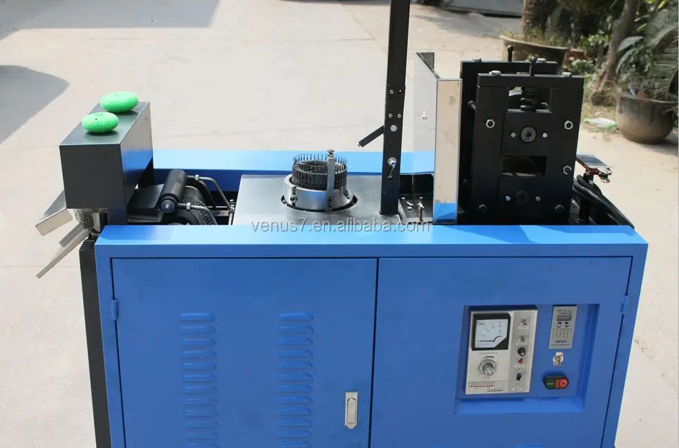 Kitchen Plastic Mesh Knitting Scrubber Pot Metal Scourer Making Machine JX-W1