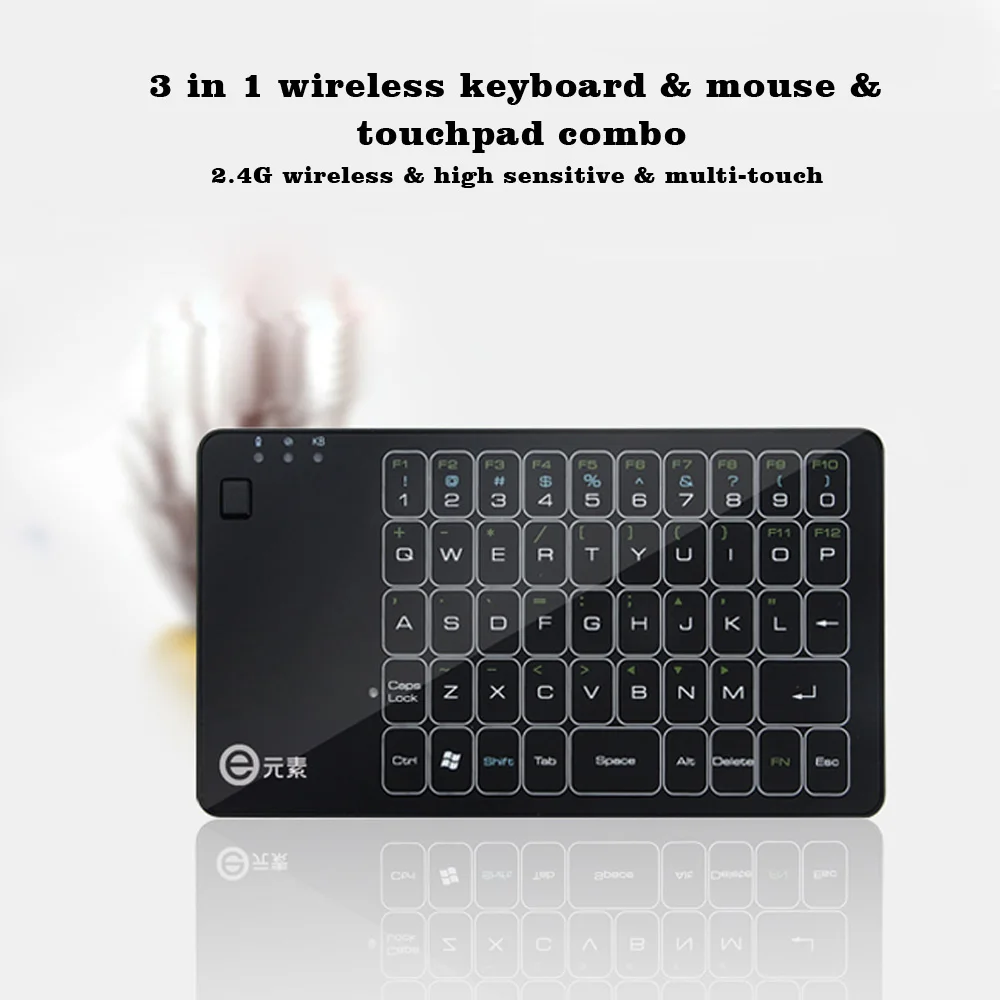 2.4G Wireless Mini Keyboard and Mouse Multi-touch Touchpad for Smart Android TV Box Laptop Desktop