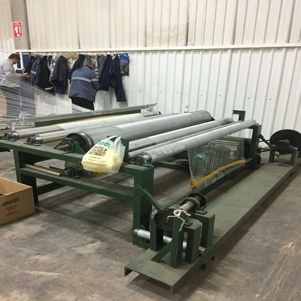 high quality fiber glass wire plastering mesh weaving machine with selvage