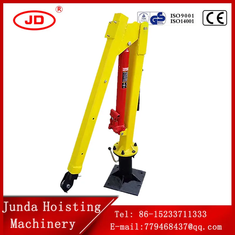 DC12V/24V 0.5T 1T mini electric lift crane for pickup truck trailer