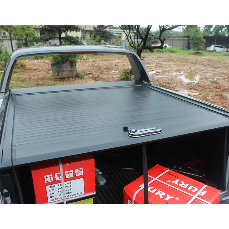 
Retractable pickup truck bed cover 4X4 Aluminum Roller Lid With Lock for Ram 