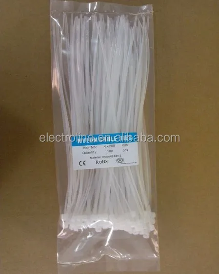 Custom design Eco-friendly Self Locking Adjustable Wiring Accessories Nylon Cable Tie