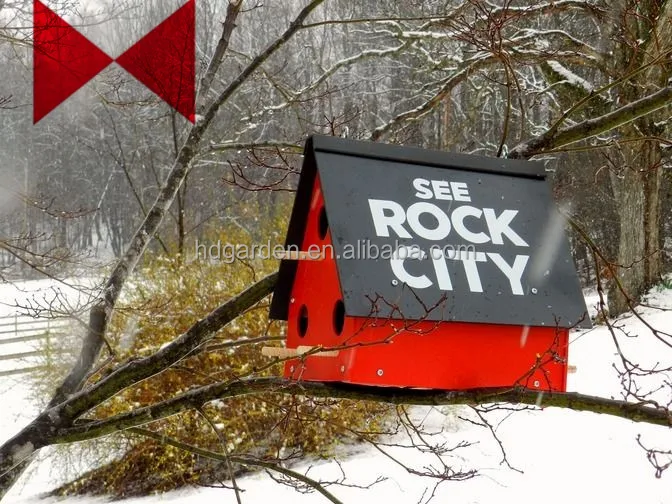 Birdhouse Purple Martin Bird House Feeder Garden Yard Rustic Decor