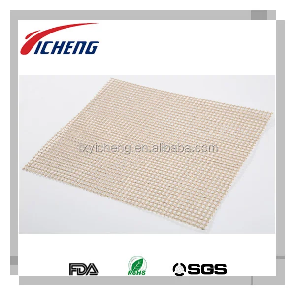 
PTFE Coated Fiberglass Fabric Grill Mesh for Barbecue Grill bbq oven liner 