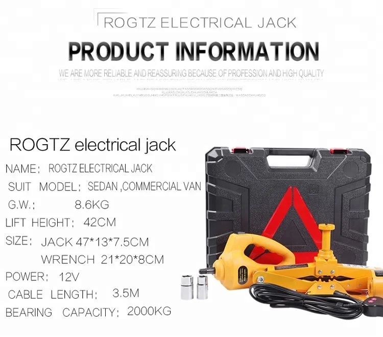 Factory Directly Provide Multifunctional Electric CE ISO DC12V Electric Impact Wrench and 3T Electric Car Jack for Quick Replace