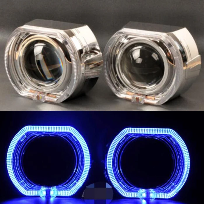 
bixenon projector lens shrouds cover for 3.0inch 2.5 inch h1 h4 h7 h4 Lens with angel eyes LED halo ring for BMW 
