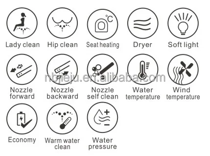 
Smart electric toilet bidet seat 