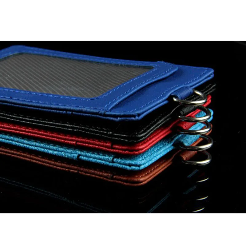 custom low price leather ID card holder