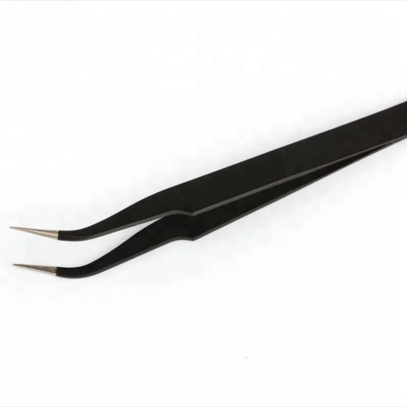 Steel False Eyelash Tweezers Applicator Clip Makeup Tool/ Eyelash Extensions Tweezers