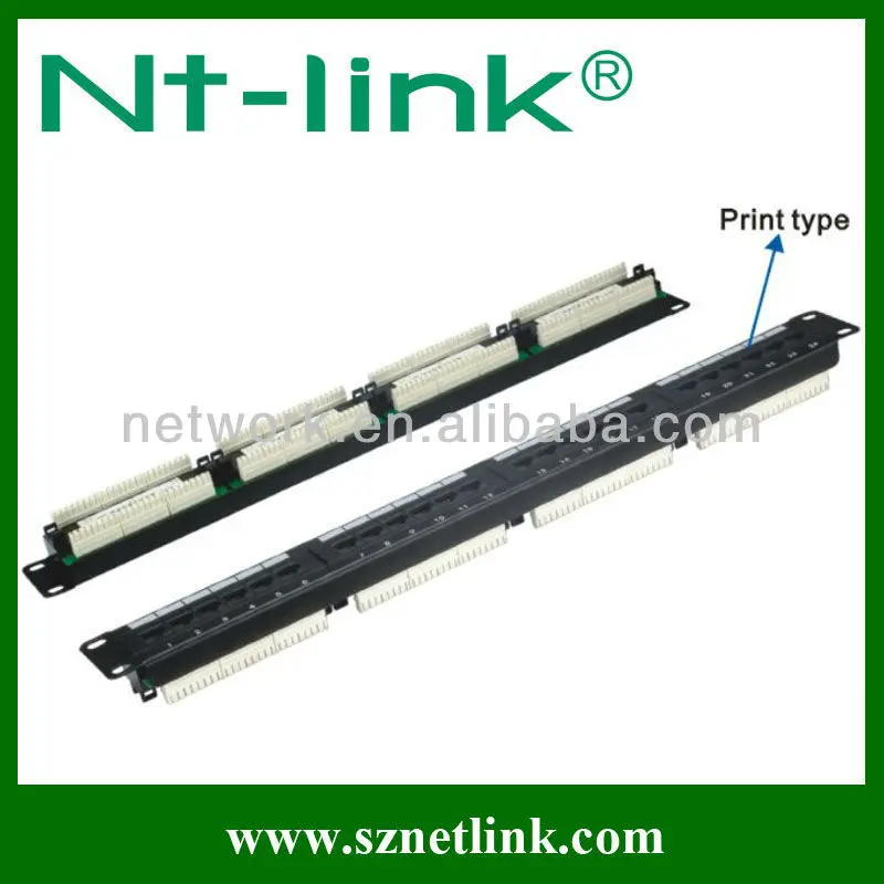 19 inch cat6 24 ports patch panel