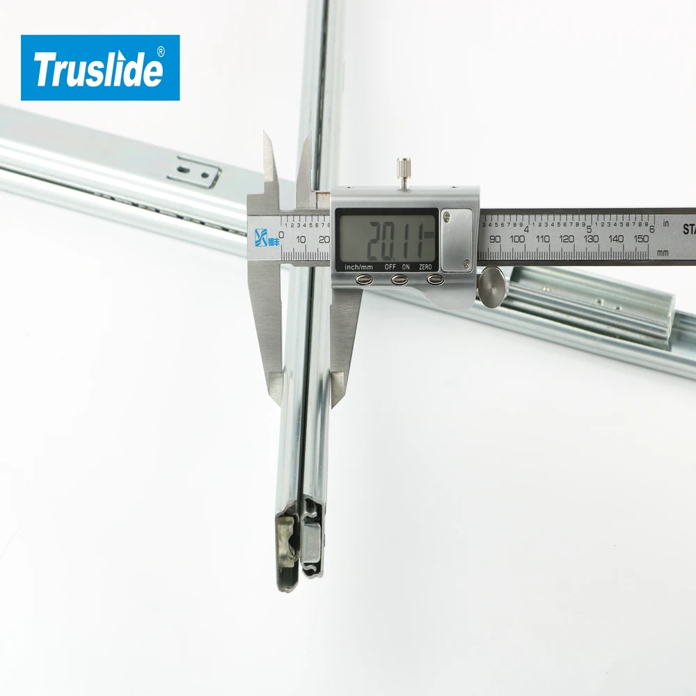 TH2027DJ 60kg load rating 18 inch full extension two way travel drawer slide heavy duty industry slide telescopic slides