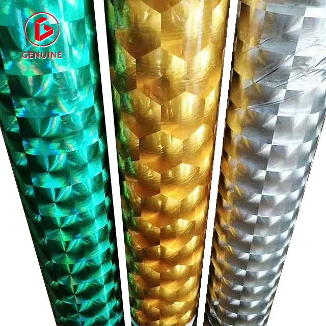 PET 3D Hologram Lens silver Packaging Film