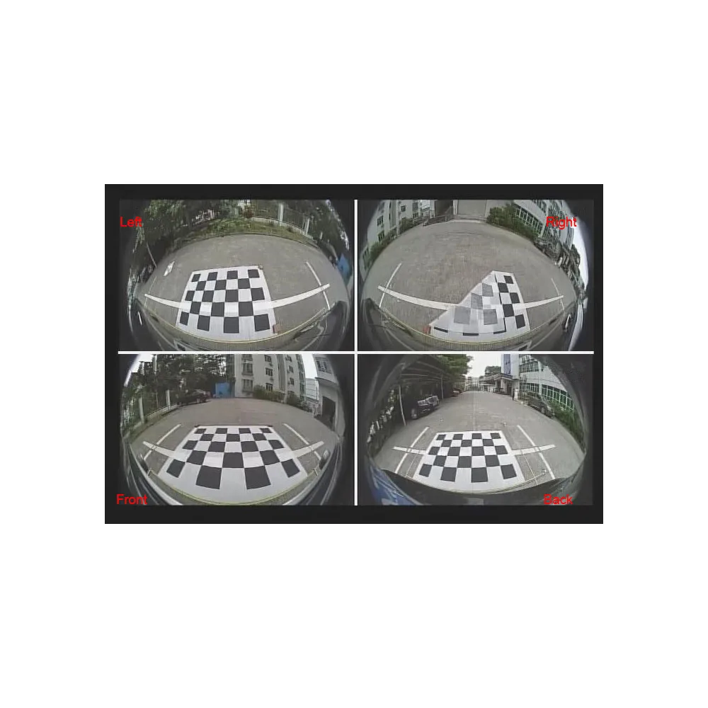 360 градусов bird eye view камеры автомобиля вокруг зрения системы мониторинга с 4 камер