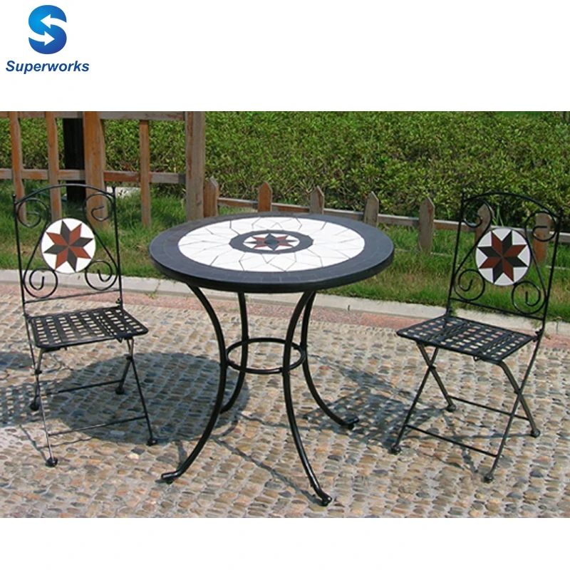 sofa furniture mosaic metal frame folding Leisure rattan furniture philippines