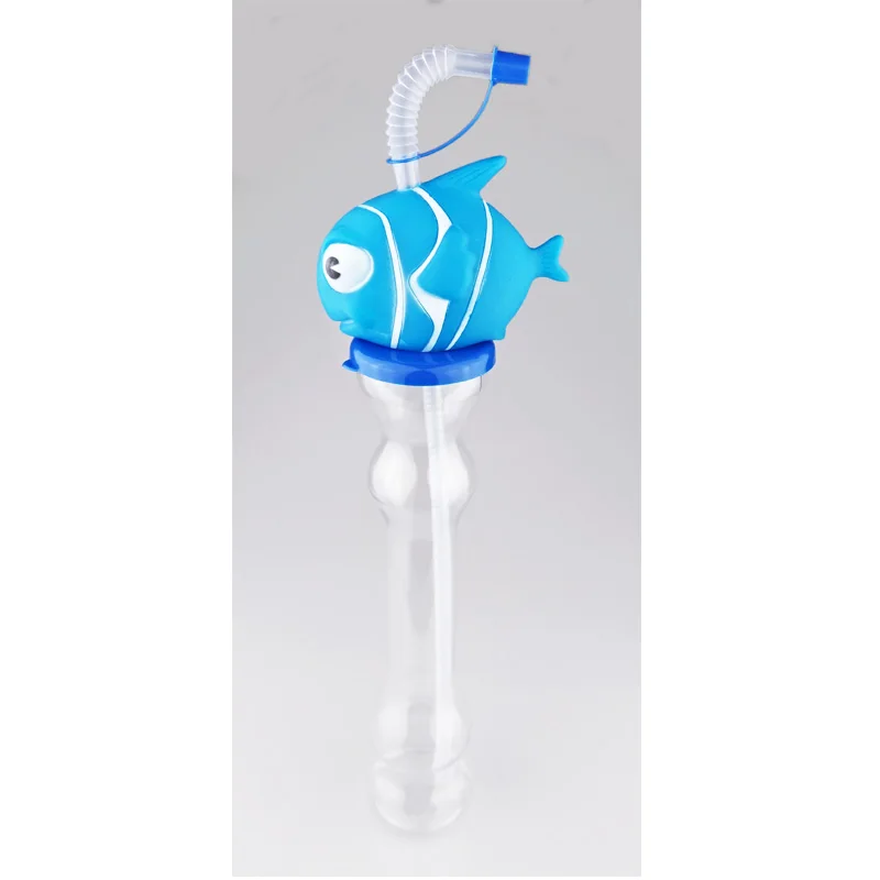 
370ml PET Plastic Slush Yard Ice Cup with straw 