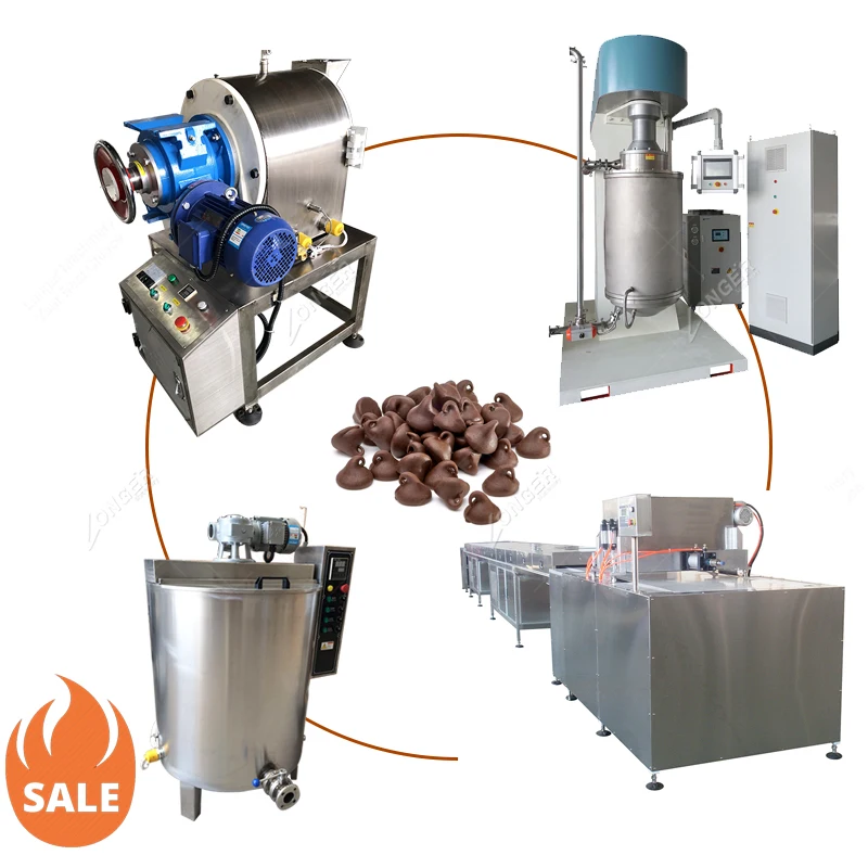 Italy Fully Automatic Price Chocolate Chip Manufacturers Chocolate Production Line for Sale