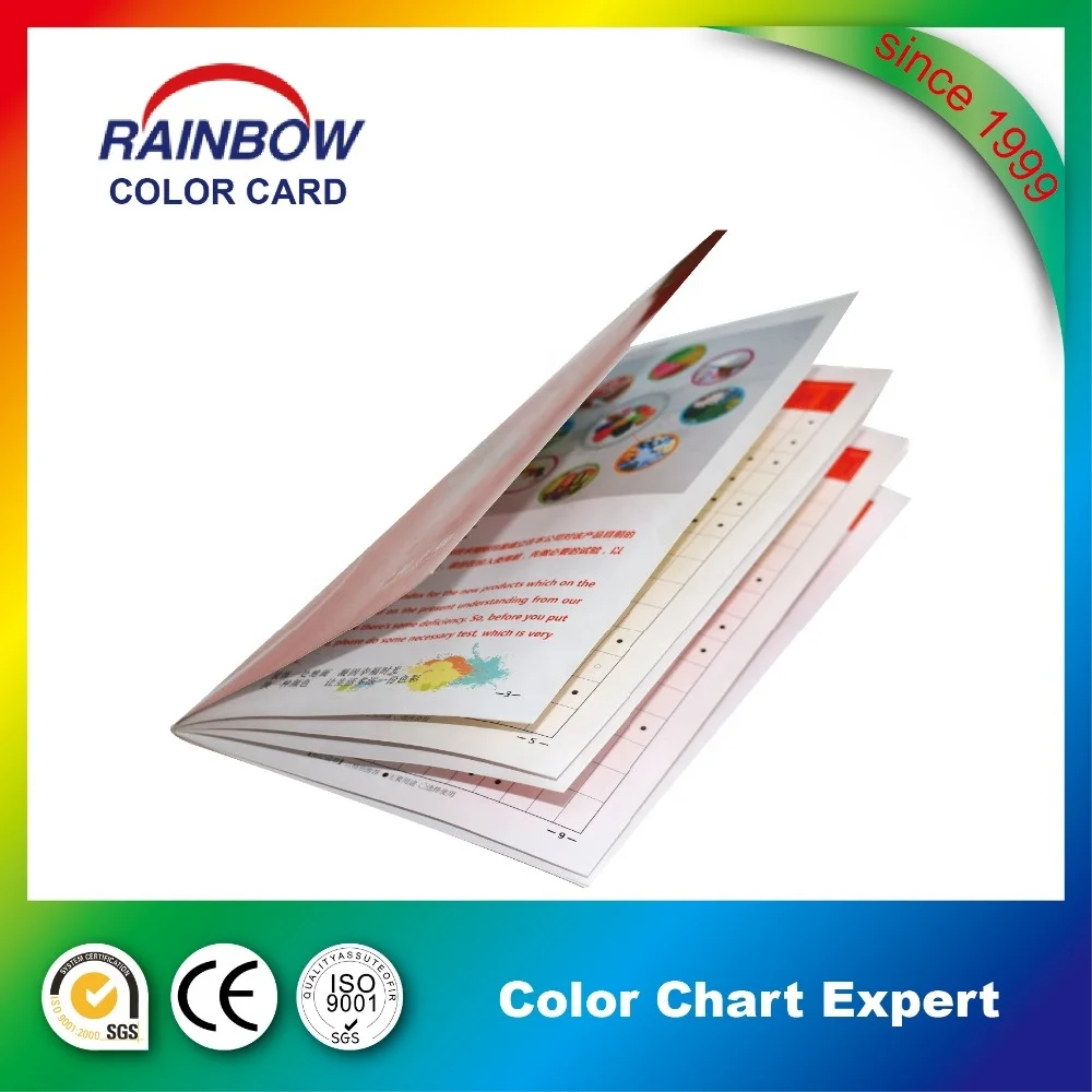 
Professional printing color shade book 