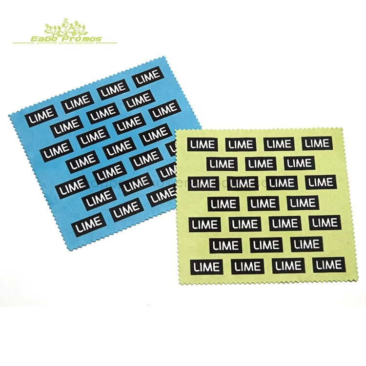 2024 2025 Wholesale Customized Size Polyester Microfiber Lens Screen/ Glasses/ Mobile Phone Cleaning Cloth