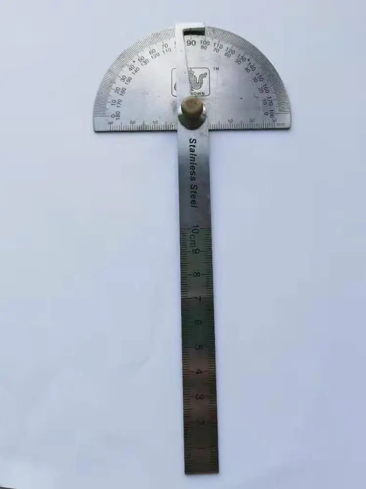Stainless steel protractor teaching measuring tool 180 degree angle protractor angle finder ruler