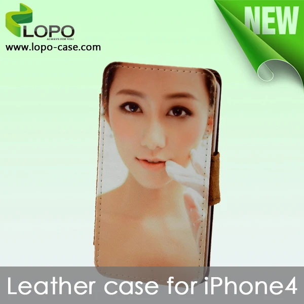 просто стиль для iphone 4/4s сублимации кожаный чехол