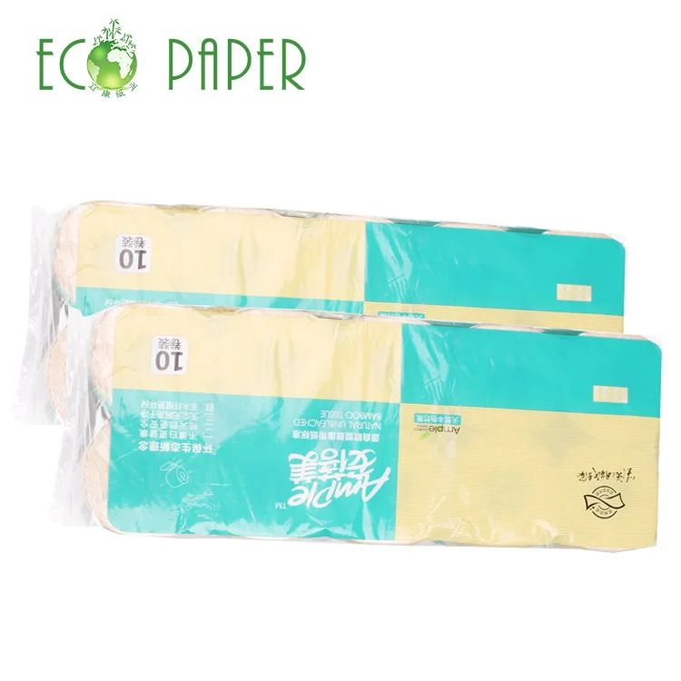 Toilet Paper Big Rolls Wrappers Toilet Tissue Virgin Bamboo Luxury Guangzhou Bamboo Pulp Bath Room Pulp Standard Roll CORE Free