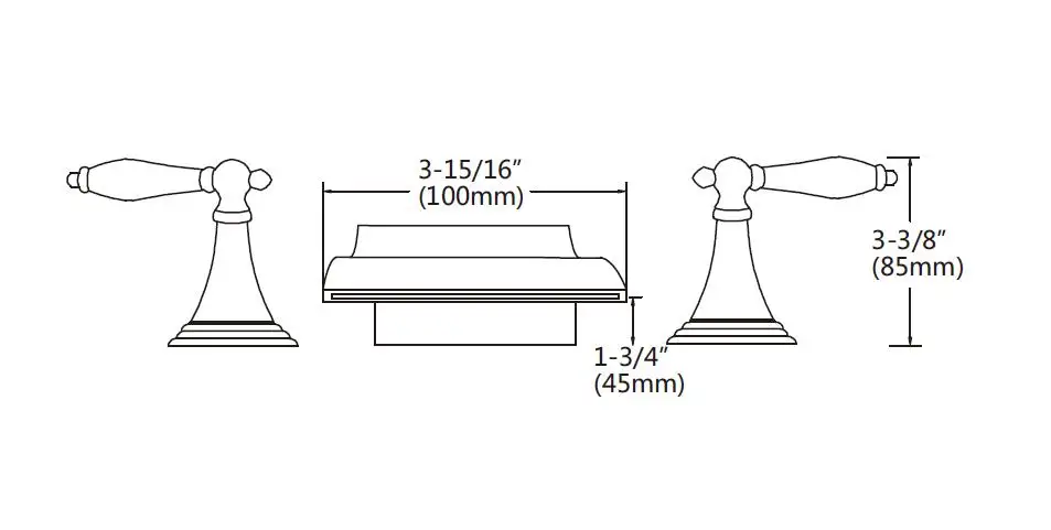 China Sanitary Ware 3 Holes Double Handle Brass bathroom faucet 3 hole 8 inch 2 handle faucet with bathroom faucets