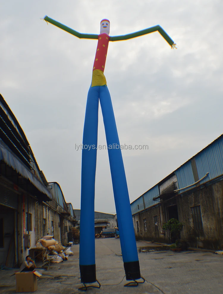Factory lower price 6m hight inflatable mini sky dancer,rainbow air dancer