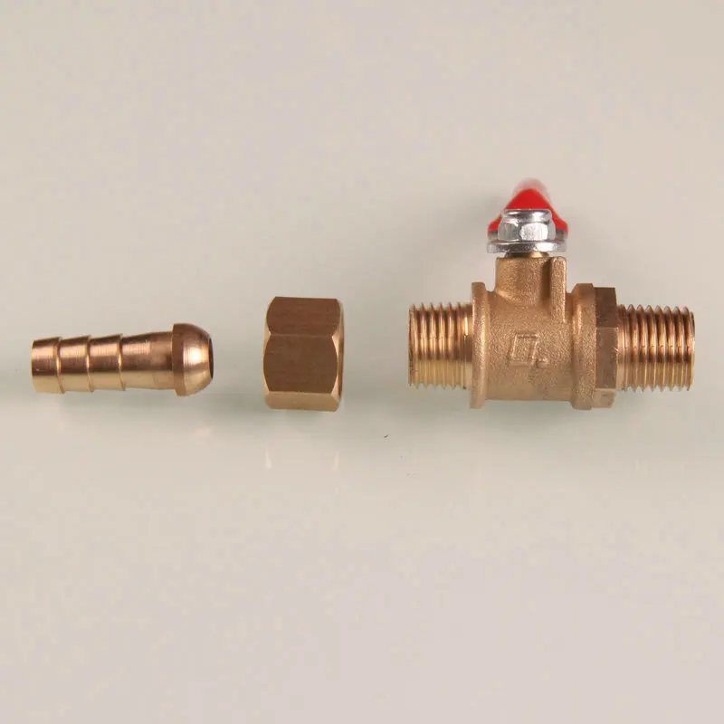 Size 1/4 male female threads Nickle plated brass forged globe valve