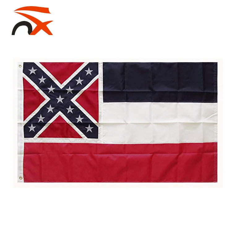 Custom Flag 3*5ft Embroidery California Flag  with 210d Nylon Oxford Fabric