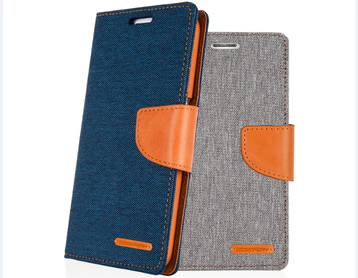 Wallet Cover for ipad 9.7 2017 Stand Leather Case Mercury Goospery Canvas Diary