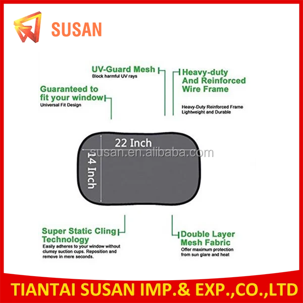 
Car Sun Shade For Side And Rear Window 4 Pack Car Sunshade Protector Baby Kids Pets Block UV Rays Easy To Install 