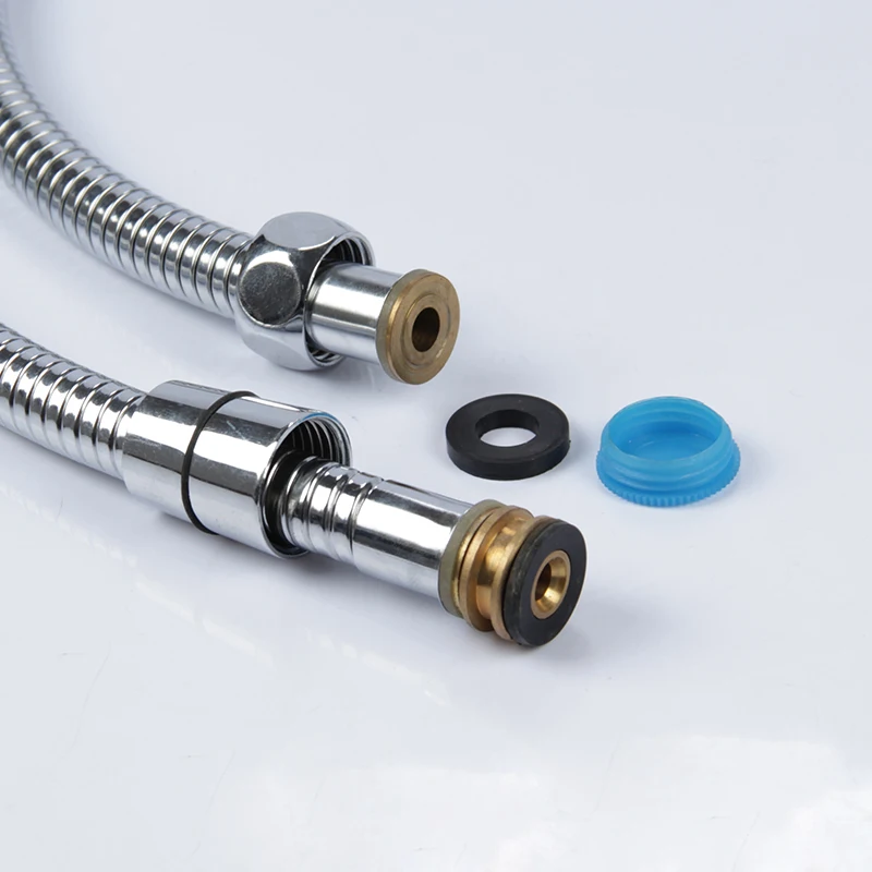 Hot Sale In Middle East 201 Stainless Steel Chrome Plated Double-lock Rotating Nut Shower Hose