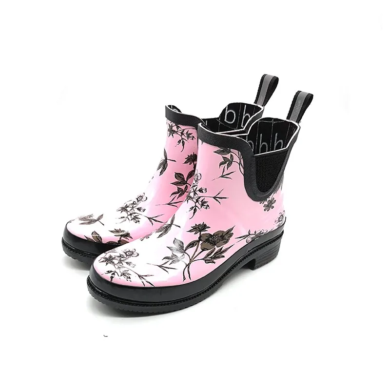 Wholesale Custom Womens High Heel Rain Boots
