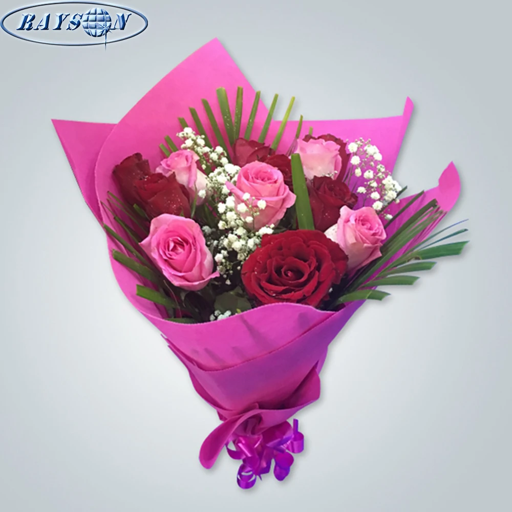 embossed nonwoven fabric waterproof wrapping paper for flower