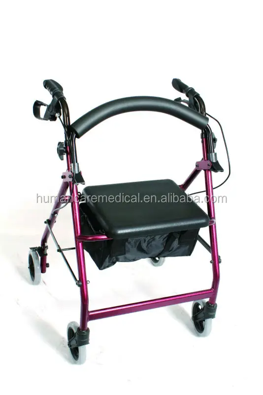 
Aluminum lightweight posterior rollator walker 