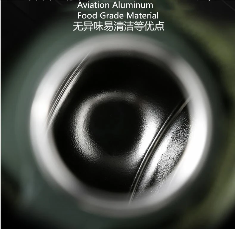 1L Stainless Steel Kettle Tactical Canteen Bottle With Pouch for outdoor