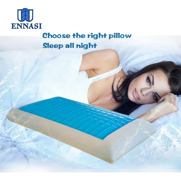 Soft Cool Silicone Memory Foam Cooling Gel Pillow for Good Sleep in Hot Summer