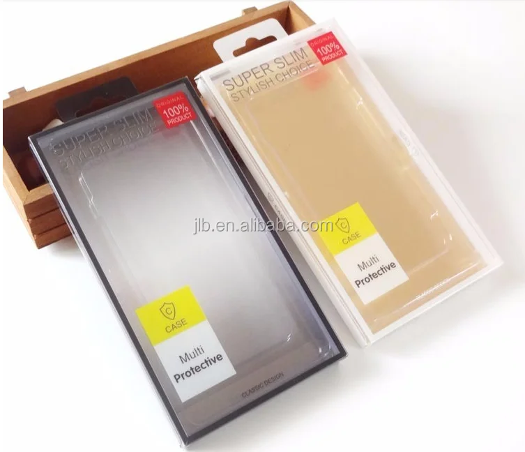 Custom Eco-friendly retail plastic cell phone case packaging box