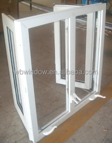 PVC manual crank opening kitchen window PVC hand crank windows