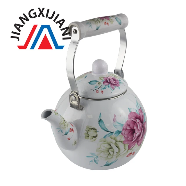 
3.0L Enamel Kettle with Ceramic Handle 