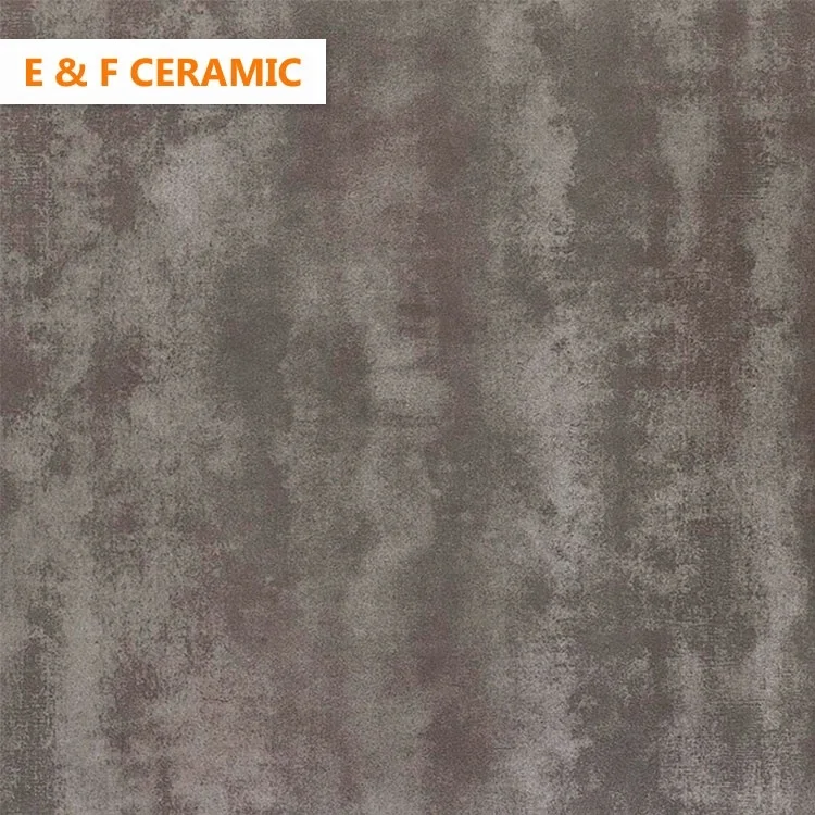 
School bathroom water absorbent non slip rustic floor wall tiles 600x600mm long lasting matte Deep gray rust ceramic wall tile 